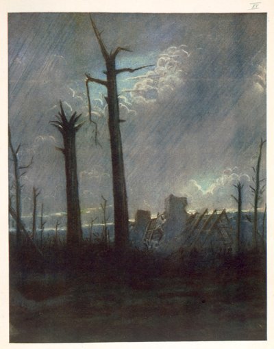Reclaimed Country, from British Artists at the Front, Continuation of The Western Front by Christopher Richard Wynne Nevinson